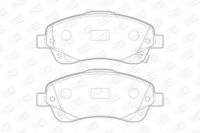 BREMSBELAGSATZ SCHEIBENBREMSE CHAMPION 572485CH 1