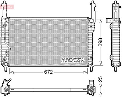 Радиатор, охлаждение двигателя DENSO DRM20123 для OPEL ANTARA