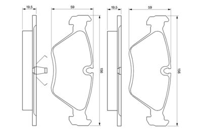 Brake Pad Set, disc brake 0 986 461 752