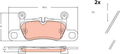 Brake Pad Set, disc brake GDB2465