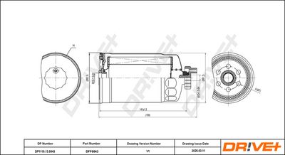 KRAFTSTOFFFILTER DR!VE+ DP1110130043 5