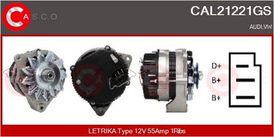 GENERATOR / ALTERNATOR CASCO CAL21221GS