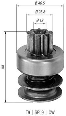 MAGNETI MARELLI Krumpliaratis, starteris