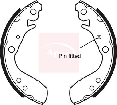 APEC Brake Shoe Set SHU692