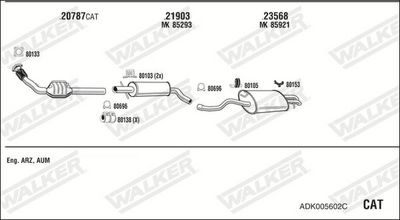 Изпускателна система WALKER ADK005602C