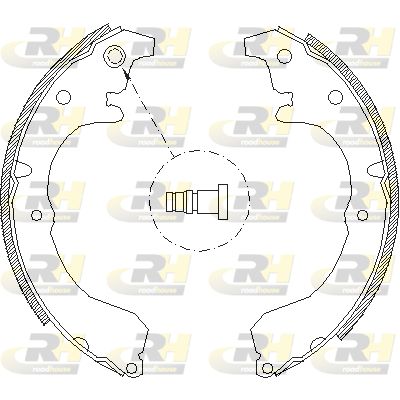 Комплект тормозных колодок ROADHOUSE 4333.01 для TOYOTA RAUM