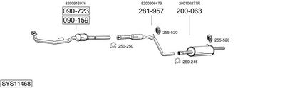Изпускателна система BOSAL SYS11468