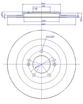 CAR 142.1736 Тормозные диски для HYUNDAI i40 I CW (VF) 2.0 GDI CAR 142.1736 Тормозные диски для HYUNDAI i40 I CW (VF) 2.0 GDI