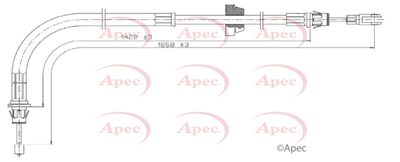 Cable Pull, parking brake APEC CAB1783