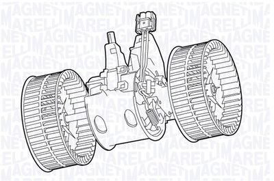 Вентилятор салона MAGNETI MARELLI 069412707010 для BMW 6