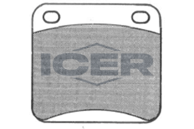 Комплект тормозных колодок, дисковый тормоз ICER 180171 для HONDA N600