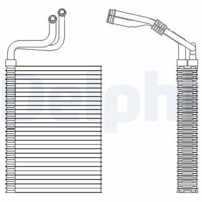 DELPHI Verdamper, airconditioning (TSP0525197)