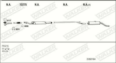 ABGASANLAGE WALKER CI50164