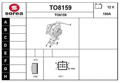 GENERATOR SNRA TO8159