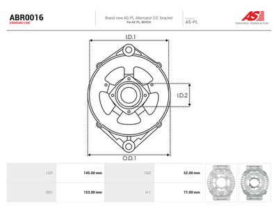 AS-PL - Ochranná krytka alternátora SCANIA , ABR0016