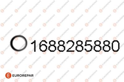 EUROREPAR 1688285880 Прокладка глушителя  для JEEP COMPASS (Джип Компасс)