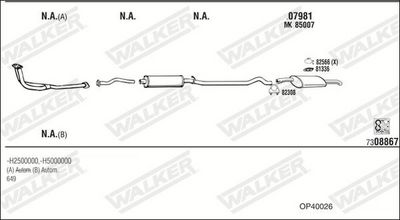 SISTEM DE ESAPAMENT WALKER OP40026