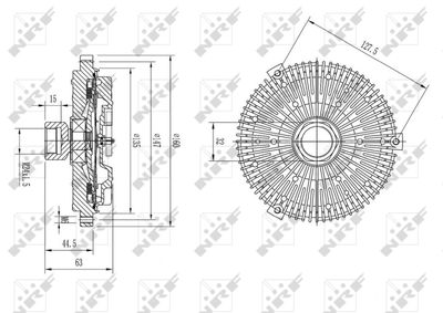 CUPLA VENTILATOR RADIATOR NRF 49605 4