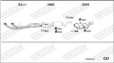 Изпускателна система WALKER VO35018