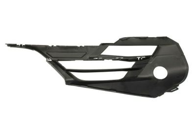 Voorbumper afdekking Voor Links (met strook, met mistlampgaten, met parkeersensor gaten, plastic, zwart) past: BMW 2 Active Tourer F45, F46, 2 Gran Tourer F46 09.14-10.21