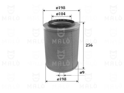 Воздушный фильтр AKRON-MALÒ 1500202 для MERCEDES-BENZ T2/LN1