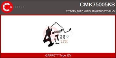 SET MONTAJ TURBOCOMPRESOR CASCO CMK75005KS