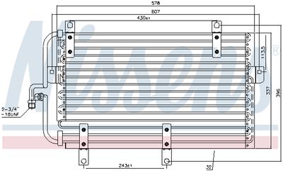 NISSENS 94215 Радиатор кондиционера  для ALFA ROMEO 146 (Альфа-ромео 146)