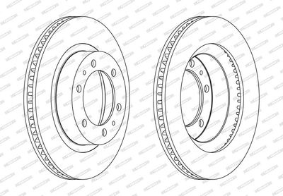 BREMSSCHEIBE FERODO DDF2606C 1