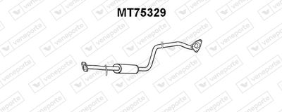 Средний глушитель выхлопных газов VENEPORTE MT75329 для MITSUBISHI CARISMA