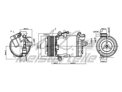 компресор, климатизация A.Z. Meisterteile AZMT-45-041-1084