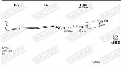 Изпускателна система WALKER RE30902