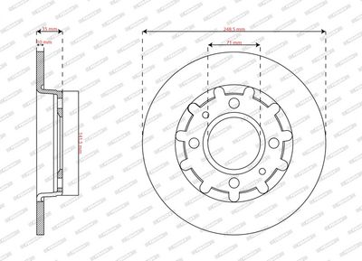 DISC FRANA FERODO DDF2985C