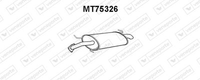 Глушитель выхлопных газов конечный VENEPORTE MT75326 для MITSUBISHI CARISMA