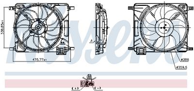 Ventilator, hlađenje motora NISSENS 850688