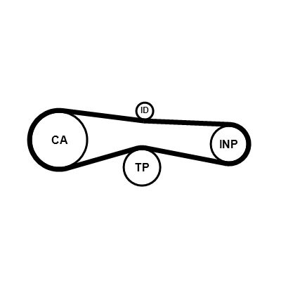 SET CUREA DE DISTRIBUTIE CONTINENTAL CTAM CT1131K1 1