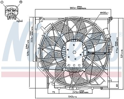 VENTILATOR RADIATOR NISSENS 85067 5