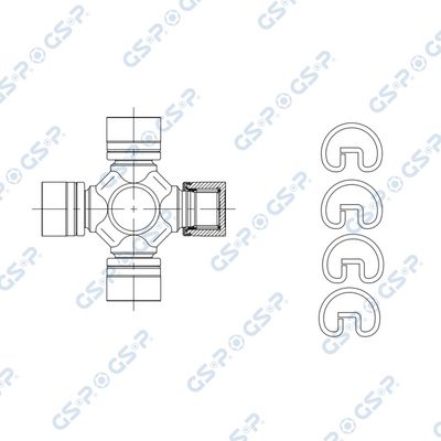 ARTICULATIE CARDAN GSP UJ900148