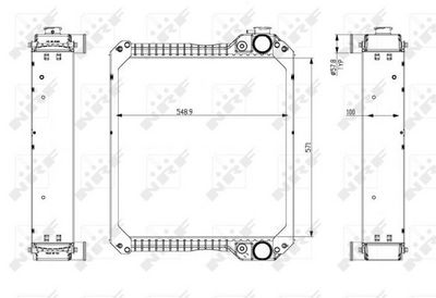 Radiator, racire motor NRF 54077