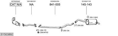 Изпускателна система BOSAL SYS03892