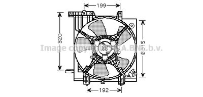 Вентилятор, охлаждение двигателя AVA QUALITY COOLING SU7502 для SUBARU IMPREZA