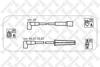 Комплект проводов зажигания STELLOX 10-30042-SX для DAEWOO ESPERO