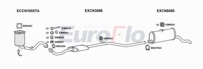 Układ wydechowy EUROFLO CNBERM146004B