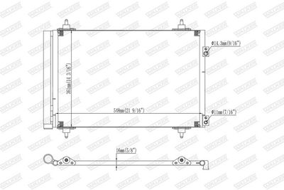 KONDENSATOR KLIMAANLAGE WALKER WCD00383 6