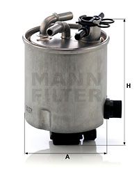 Топливный фильтр MANN-FILTER WK 9027 для RENAULT KOLEOS