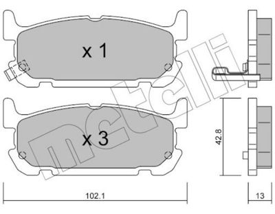 SET PLACUTE FRANA FRANA DISC METELLI 2207340
