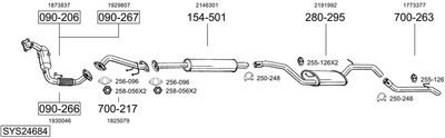 Изпускателна система BOSAL SYS24684