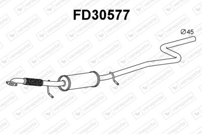 Предглушитель выхлопных газов VENEPORTE FD30577 для FORD FUSION