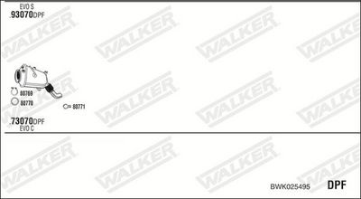 Изпускателна система WALKER BWK025495