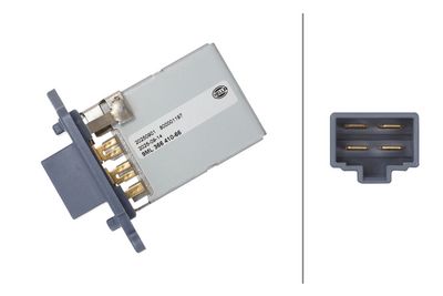 съпротивление, вентилатор за вътрешно пространство HELLA 9ML 366 410-661