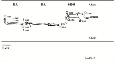 SISTEM DE ESAPAMENT WALKER MA40010